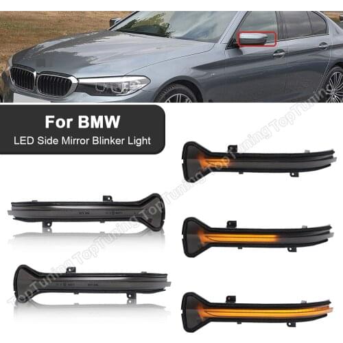 2X LED Dynamic Side Mirror Light Sequential Indicator For BMW 5 6 7 Series G30 G31 G11 G12 G32 F90 M5 Turn Signal Lamp