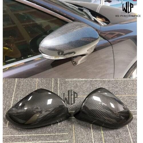 High Quality Carbon fiber Stick-on Car Rearview Mirror Cap Cover Car Styling For Lexus ES CT IS GS 200 250 300 Free Shipping