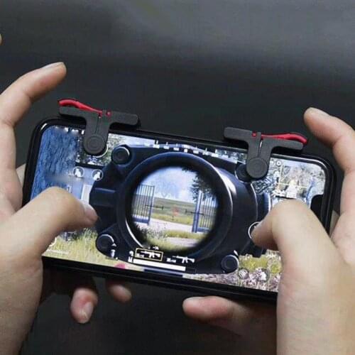 1 Pair Retractable Joystick 4.6-6.5 Inch Mobile Phone L1R1 Trigger Linkage Aiming Shooting Game Buttons For PUBG Games Supplies