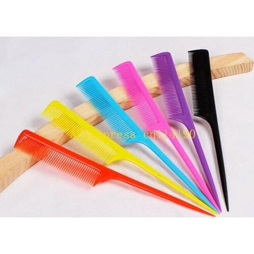 1000pcs/lot Free Shipping Mini Pointed Tail Hair Comb Plastic Hair Comb Beauty Tools Hair Brush