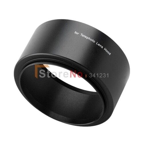 2PCS 72mm Tele Metal Lens Hood For 18-200 Can&n15-85mm 72mm Lens filter thread lens