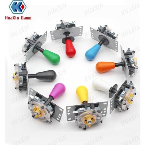 2 PCS Copy Sanwa 8Pin Micro switch 8Way Joystick with American Happ ball For DIY Arcade Machine PC pandora box game console