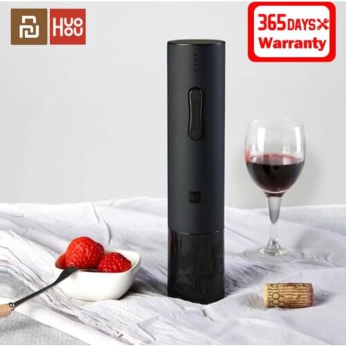 Xiaomi Huohou Automatic Bottle Opener Red Wine Stopper Kit Decanter Stopper Electric Corkscrew Foil Cutter Cork Out Tool