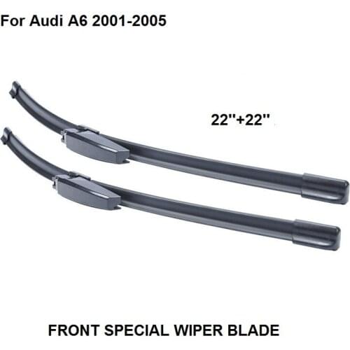 Car Front Windshield Wiper Blade For For Audi A6 2001-2005 22''+22'' New
