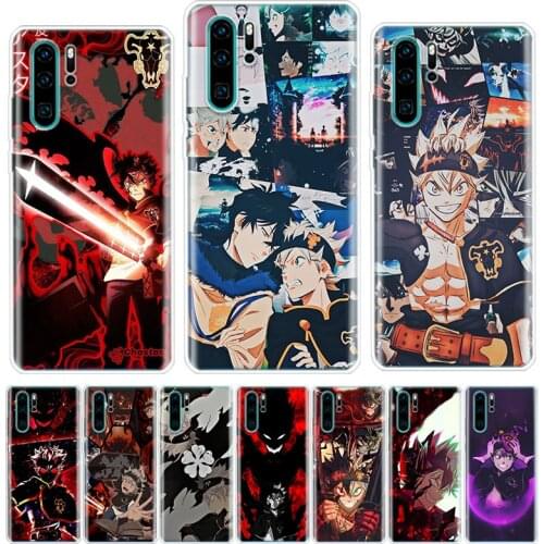 Hot Manga Anime Black Clover Phone Case For Huawei Honor Y5 Y6 Y7 Y9 Y9 9 10 20 Lite Pro 7A 7X 8S 8X 8A 9X 1020i 2019 Cover She
