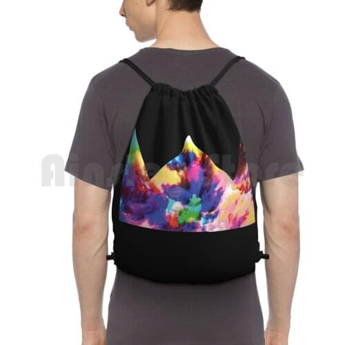 Louis The Child Backpack Drawstring Bags Gym Bag Waterproof Dj Edm Louis The Child Electronic Dance Music Headbang Trippy