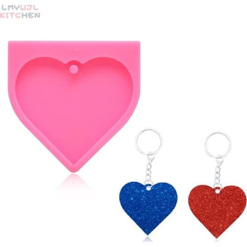 DIY Heart Shaped Silicone Mold Chocolate Candy Mold Keychain Epoxy Tree Mold Handmade Jewelry Pendant Mobile Phone Pendant Tool