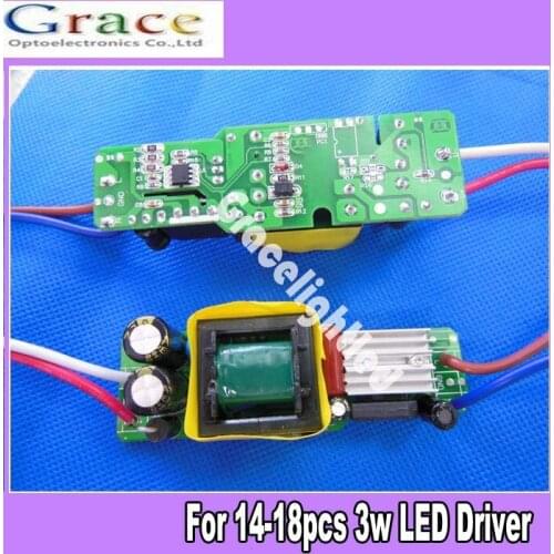 1pcs LED Constant Current Driver for 14-18pcs 3W High Power LED AC85-265V