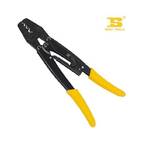 Bosi Tool Crimping Range 1.25-8mm Cold Press Plier with Yellow Handle