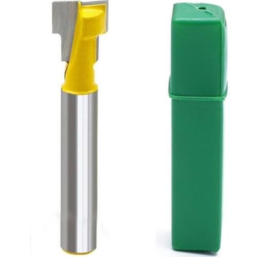 3/8'' T-Slot Cutter 1/4'' Shank Steel Handle Milling Woodworking Router Bit
