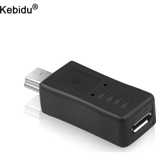 Kebidu 5pcs/lot Micro USB Female to Mini USB Male Adapter Charger Converter Adaptor