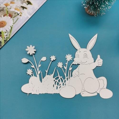 Rabbit Happy Easter cutting dies scrapbooking embossing folder photo album Decorative Embossing DIY Paper Cards