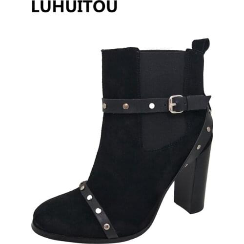 LUHUITOU Women's Ankle Boots