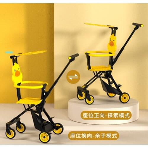 Little Yellow Duck Walking Baby Artifact Super Light Foldable Baby Walking Baby Simple Baby Trolley Baby Accessories Basket
