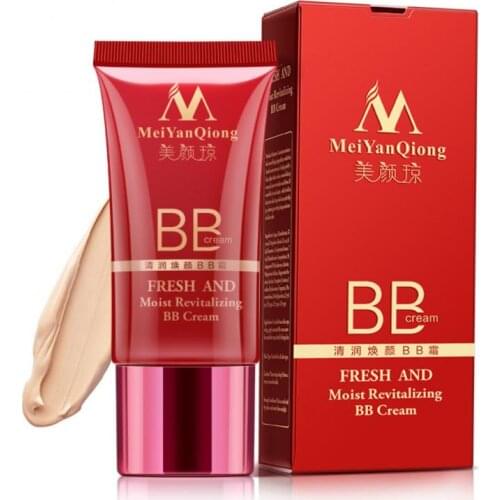 MeiYanQiong Fresh And Moist Revitalizing BB Cream Makeup Face Care Whitening Compact Foundation Concealer TSLM1