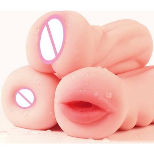 Male Masturbator 4D Realistic Deep Throat Silicone Artificial Vagina Mouth Anal Oral Sex Toy Sex Toys for Men