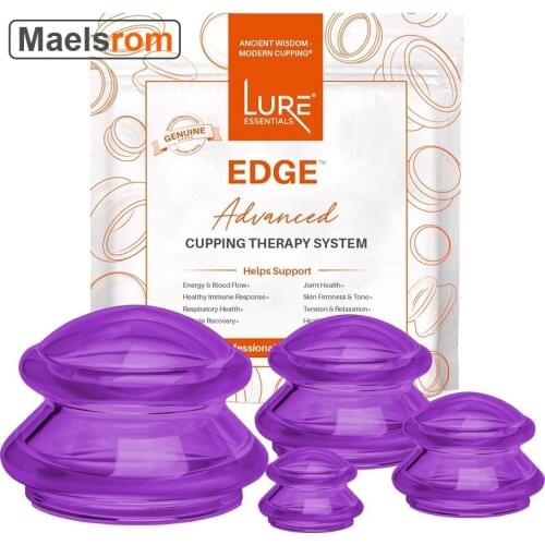 Cupping Therapy Set Professional Silicone Cupping System Strengtens Immune System Restores Qi Energy Releases Injuires Pain Edge