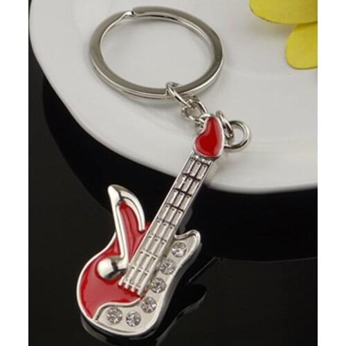 New Car Key Rings Guitar Violin Quality Cute Fashion Key-holder Vehicle Decoration