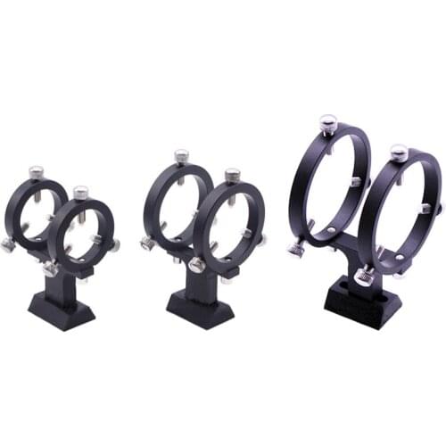 Adjustable Laser Pointer Scope Bracket 42mm 50mm 66mm Aluminum 6-point Screw Guide Mirror Bracket For Astronomical Telescope