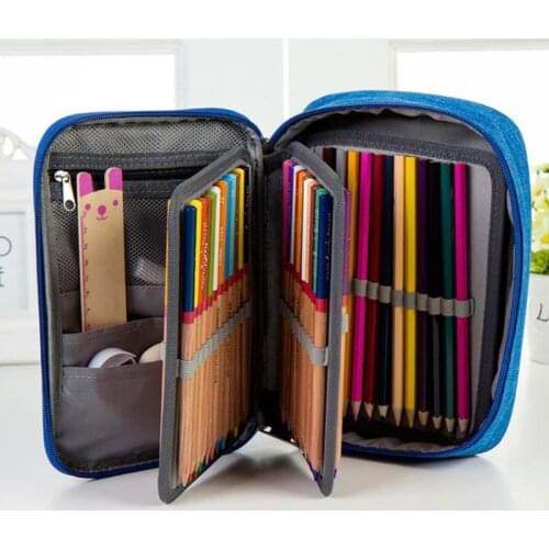 School Pencil Cases For Girls Boy Pencilcase 72 Holes Pen Box Penalty Multifunction Storage Bag Case Pouch Stationery Kit