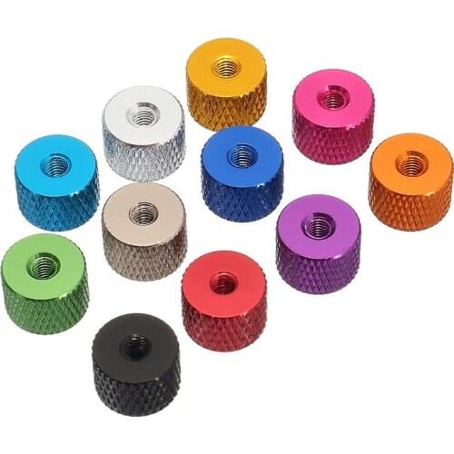 SULEVE New 10Pcs/Set M3AN5 M3 Aluminum alloy Thread Grommet Gasket Washer Spacer for FPV RC Multi-color Grey blue Red Purple