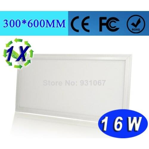 16w Led panel lights integrated ceiling light led panel light led lighting AC85-265V 16w 300x600MM painel Wholesale 1pcs/lot