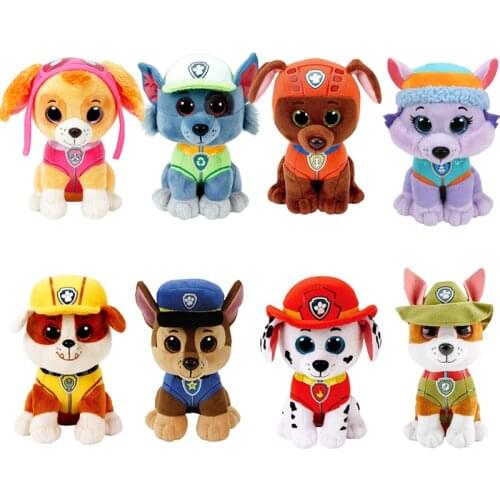 Ty Beanie Chase Skye Tracker Everest Rocky Marshall Rubble Zuma Dog Plush Stuffed Animal Collectible Toy