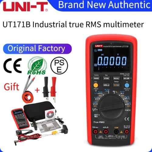 UNI-T UT171 Series Industrial True RMS Digital Multimeters Admittance 60K Counts Resistance Tester Original Measure Multimeters