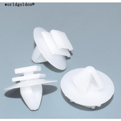 Worldgolden 100pcs auto fasteners Door Scuff Strip Retainer for Peugeot#856540,Renault#71719954,7701049270
