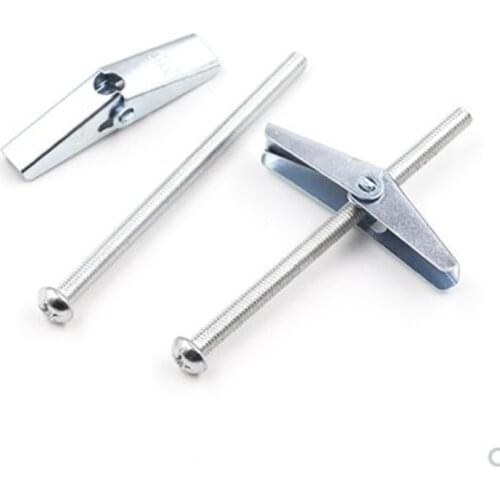 10pcs/lot M3M4/M5/M6/M8 with Screw Spring Wing Toggle Anchor Bolt With Zinc Plated/Primavera Asa Alternar/Wing muelle articulado