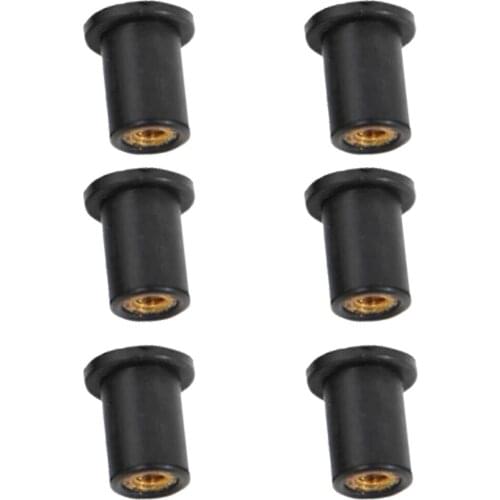 18 Piece M4 M5 M6 Metric Rubber Well Nuts Blind Fastener Wellnuts for Kayak