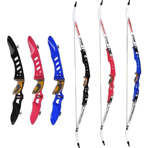 21" Left Bow ILF CNC Traditional Recurve Bows Riser Handle + 18LBS - 26LBS 64" Limb Archery Bow Free Shipping Recurve Bows