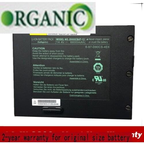 14.4V 6600mAh D900CBAT-12 6-87-D90CS-4E6 Laptop Battery For Clevo PortaNote D900T D900K