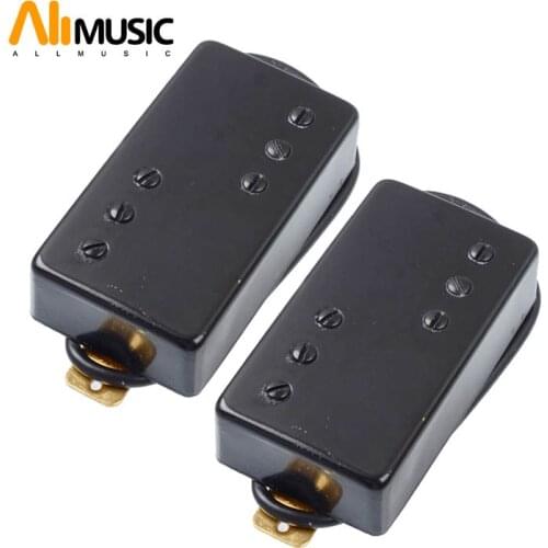 ALLMusic Two Line 6 Hole Electric Guitar Humbucker pickup for LP Guitar Black