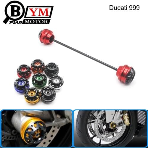 BYM Free shipping for Ducati 999 2003-2006 CNC Modified Motorcycle Front and rear wheels drop ball / shock absorber
