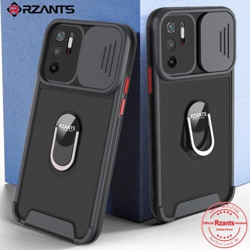 Rzants For Xiaomi POCO M3 Pro 5G Case Shockproof Back Casing With 360 Rotation Ring Holder Lens Protection Stand Phone Cover