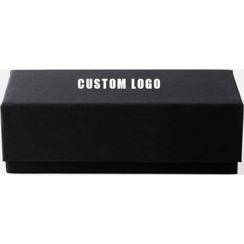 WHO CUTIE 2020 Black Glasses Case Package Women Men Brand Designer Protector Container Box Customized LOGO Eyewear Accessory