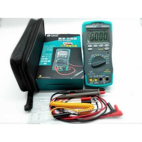 HoldPeak HP-890CN LCD Digital Multimeter DMM with NCV Detector DC AC Voltage Current Meter Resistance Diode Capaticance Tester