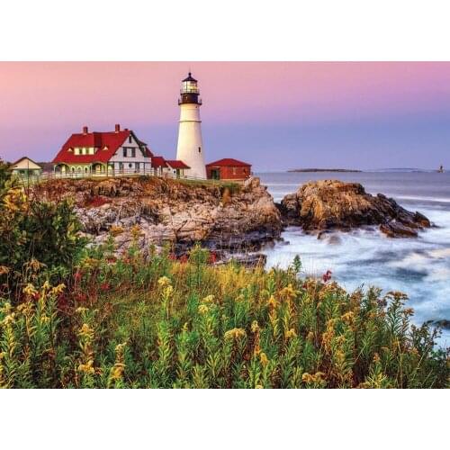 Home Decor Maine Lighthouse-Silk Art Poster Wall Sticker Decoration Gift