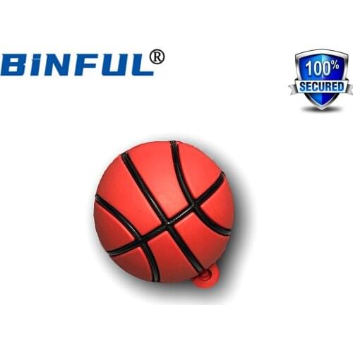 BINFUL Sports Series Cartoon Basketball USB Flash Drive Cartoon 4GB 8GB 16GB 32G 64G 128G 256G Pen Drive USB Memory Stick U Disk