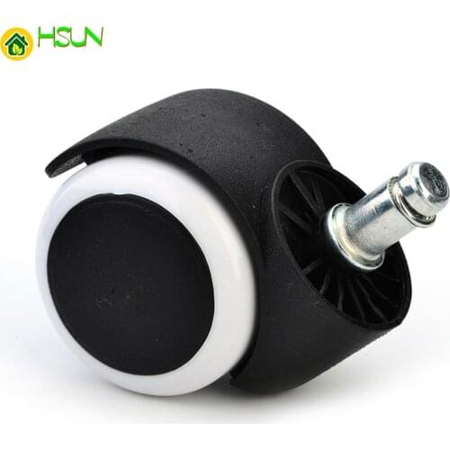 5PCS 50KG Universal Mute Wheel 2 inch Replacement Office Chair Swivel Casters Rubber Rollers Wheels Furniture Hardware