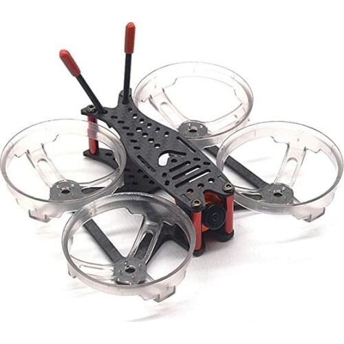 2 Inch 100mm 3K Carbon Fiber FPV Racing Frame Kit with Propeller Protection Ring RC Drone Quadcopter Spare Part