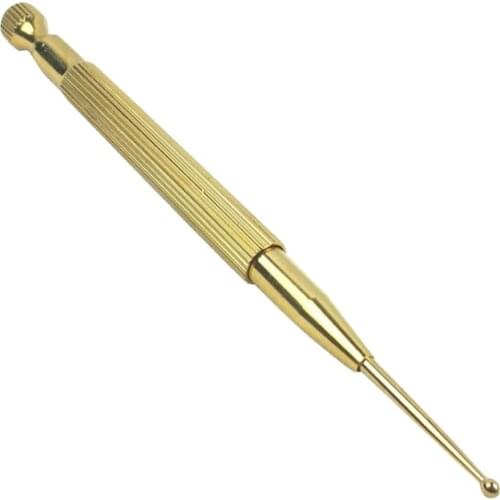 Brass Ear Pressure Point Massage Probe Auricular Detection Pen Stick Ear Care Health Care New