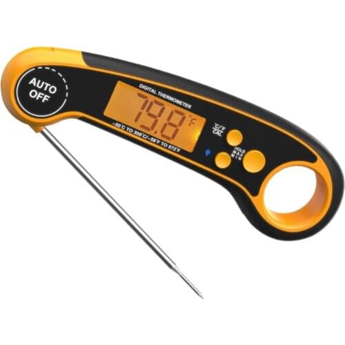 Instant Read Meat Thermometer Waterproof Digital Food Thermometer with Backlight X4YE