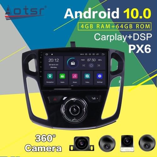 Multi-dvd Player For Ford Focus mk3 Android PX6 Multimedia 2012-2017 Screen Car Radio GPS Navigation Auto Stereo Head Unit Audio