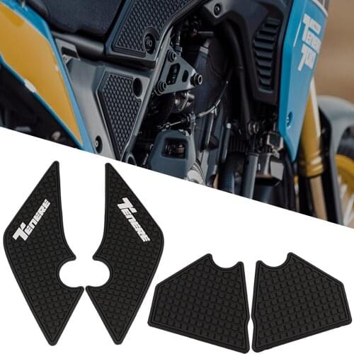 For Yamaha Tenere 700 T7 Rally 2019 2020 2021 Motorcycle Non-slip Side Fuel Tank Stickers Waterproof Pad Rubber Sticker XTZ 700