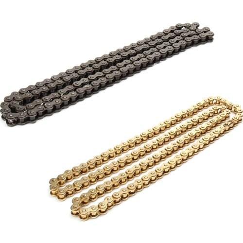New 110 links black gold kmc #420 420h chain dirt pit bike parts for motorcycle motorcross enduro supermoto atv quad