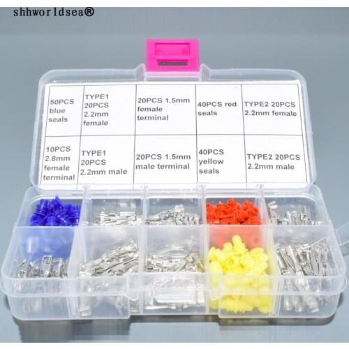 Shhworldsea box male female crimp terminal 183025-1 282109-1 for Sealed Waterproof connectors 7116-4020