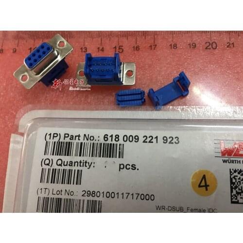 Original New 100% 618009221923 9pin plug connector DB9 female head with protective cover
