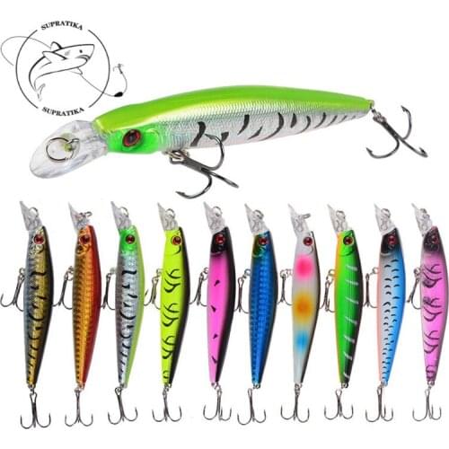 10 Colors 3D Eyes Fishing Lures ABS Plastic Hard Bait 6# With Sharp Hook 10cm/9.4g Swim bait Fishing Equipment Outdoor